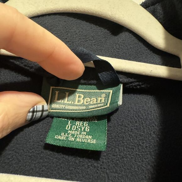 LL Bean Blue Soft Shell Vest Fleece Lined Mens Large - Picture 3 of 5